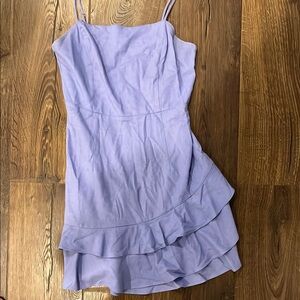 Lush Lavender Layered Mini Dress